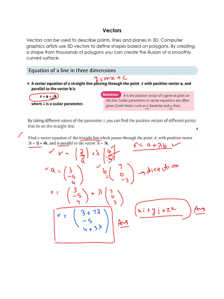 01 Vectors | PDF