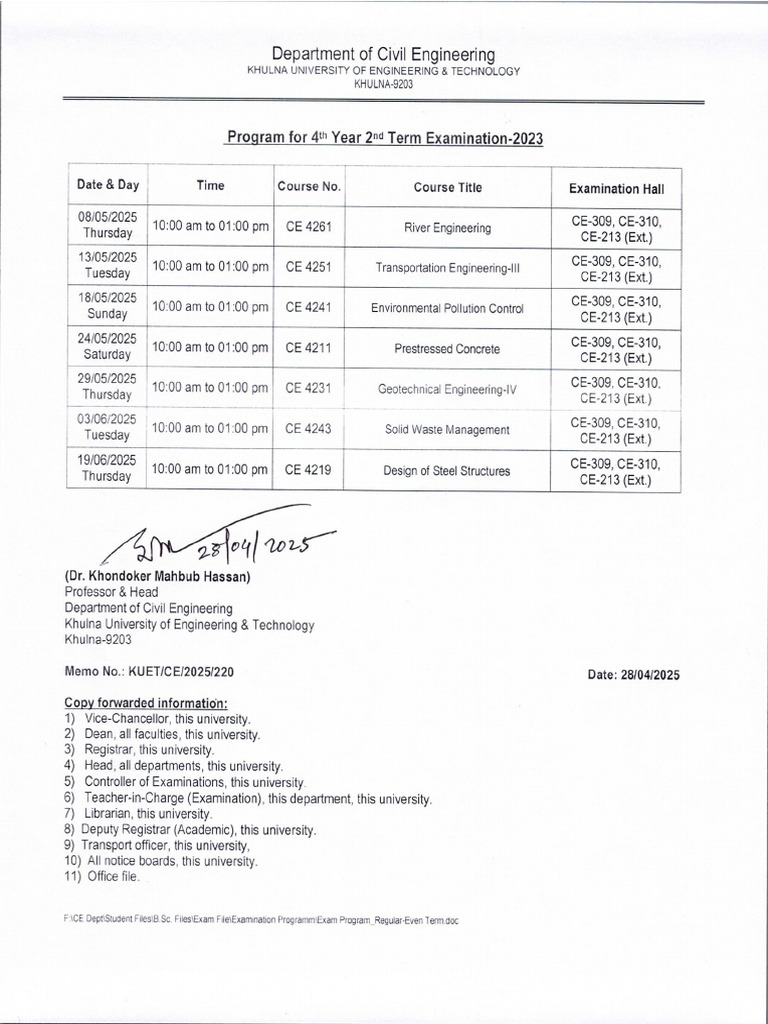 Exam Routine - 4 - 2 | PDF