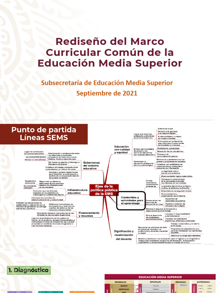 Rediseño Curricular en Educación Media Superior | PDF | Plan de ...