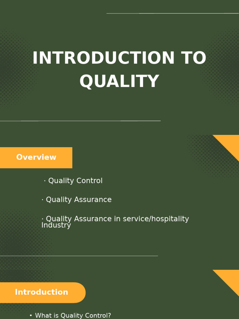 Understanding Quality Control & Assurance | PDF | Quality Assurance ...