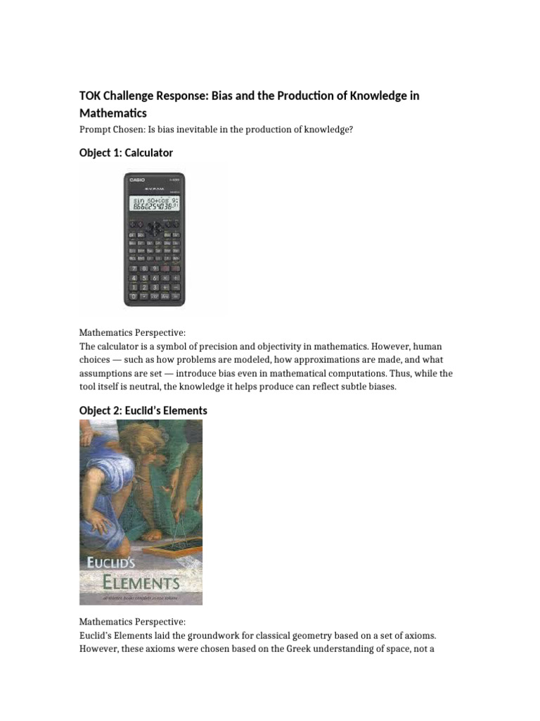 TOK Math Bias Response Final | PDF