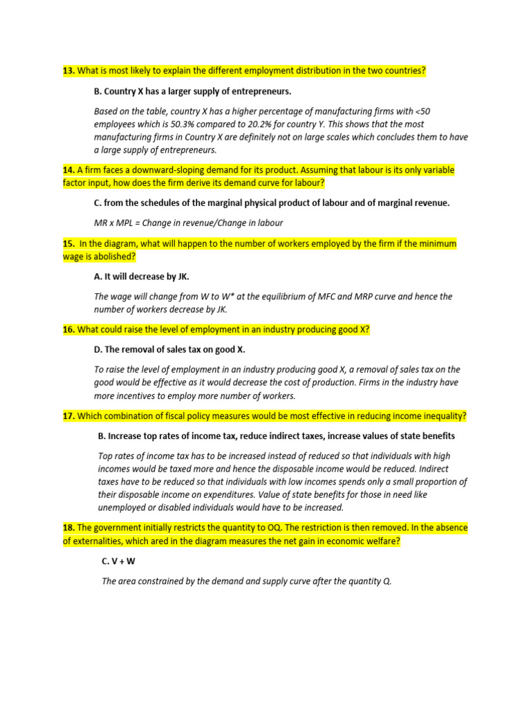 Economics Trials P3 (13-18) | PDF