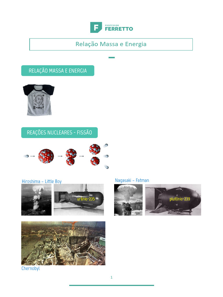 fm04 Relacao Entre Massa e Energia | PDF