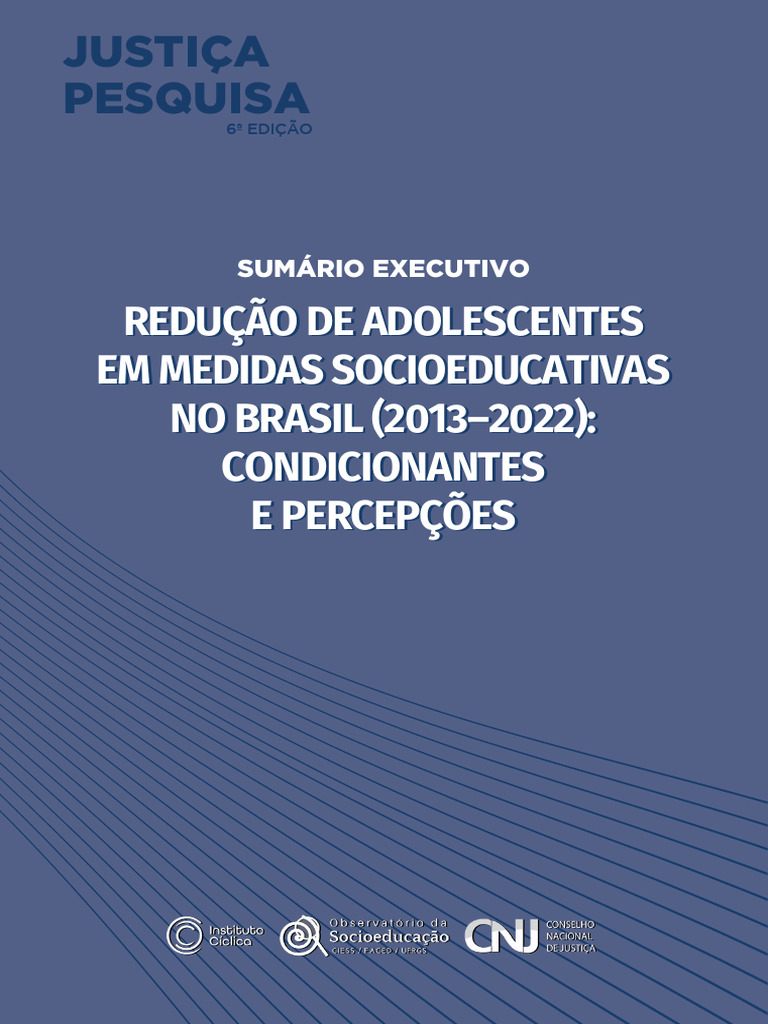 Redução de Adolescentes em Medidas Socioeducativas | PDF | Adolescência ...