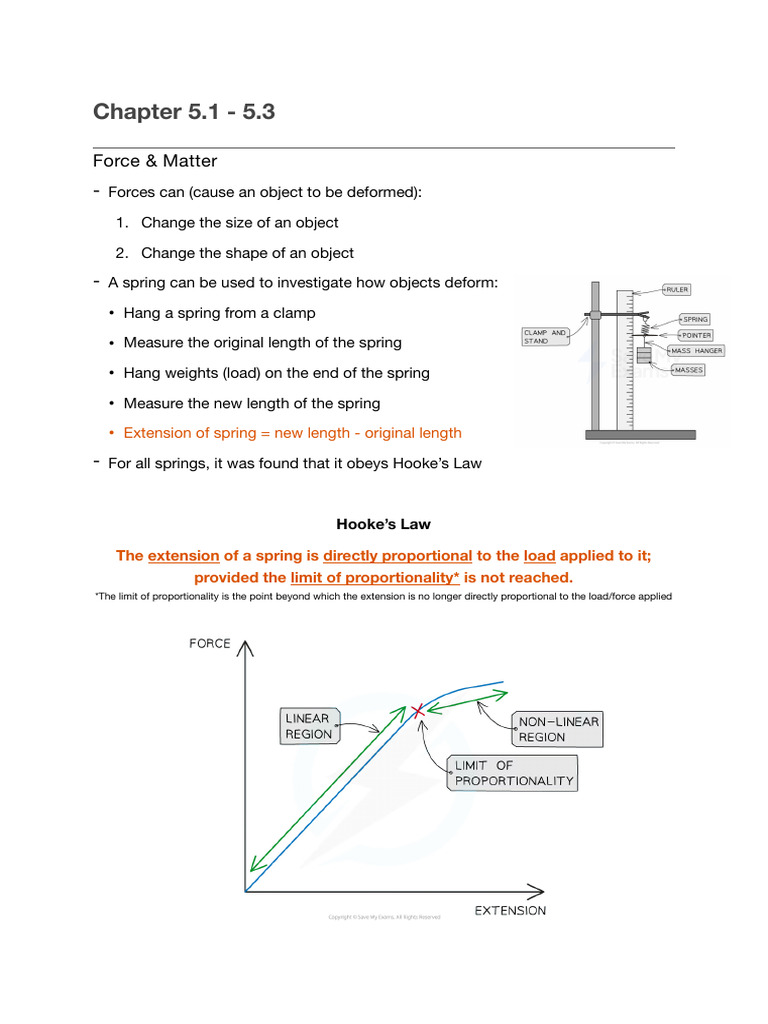 Understanding Hooke's Law and Spring Forces | PDF