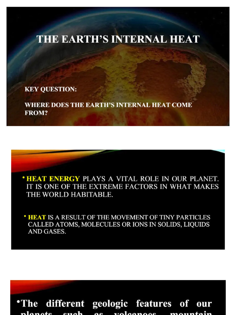 Earths Internal Heat | PDF