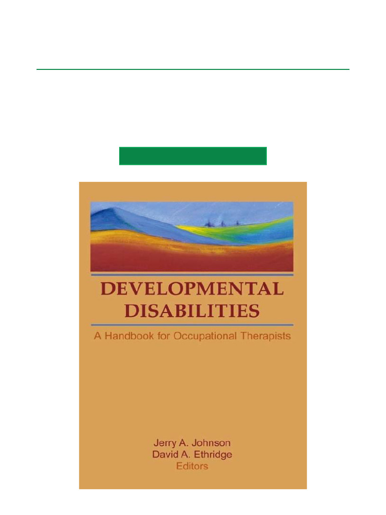 Handbook for Occupational Therapists | PDF | Intellectual Disability ...