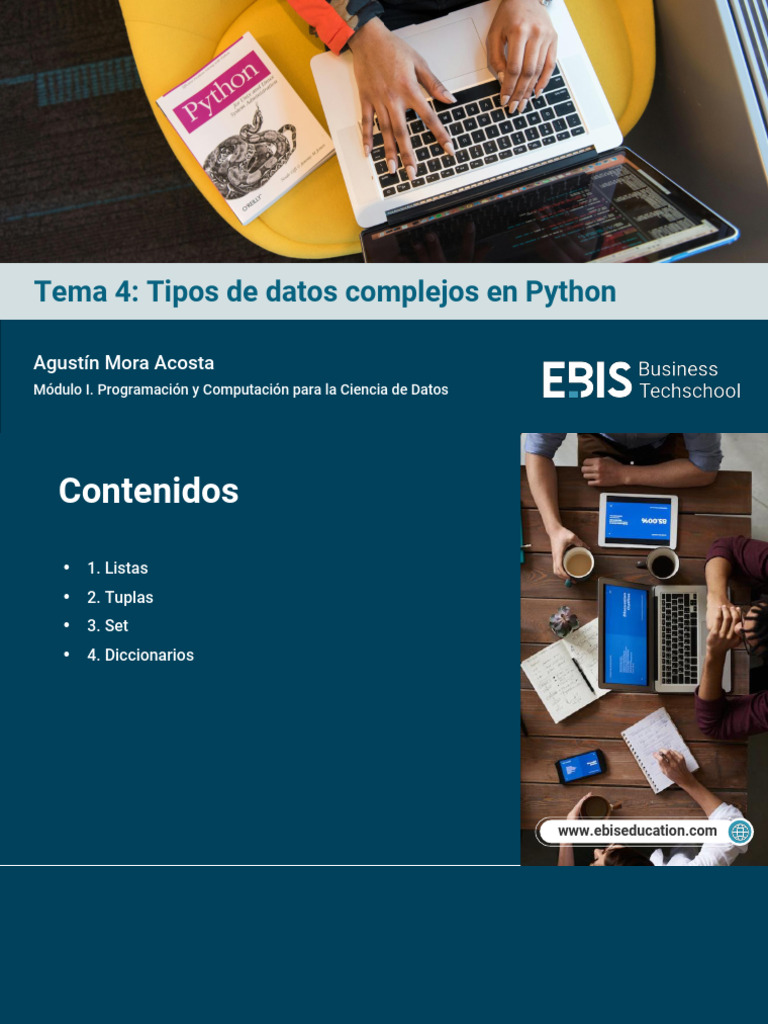 Tipos de Datos Complejos en Python | PDF | Python (lenguaje de ...