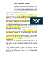 Oração Subordinada Adverbial