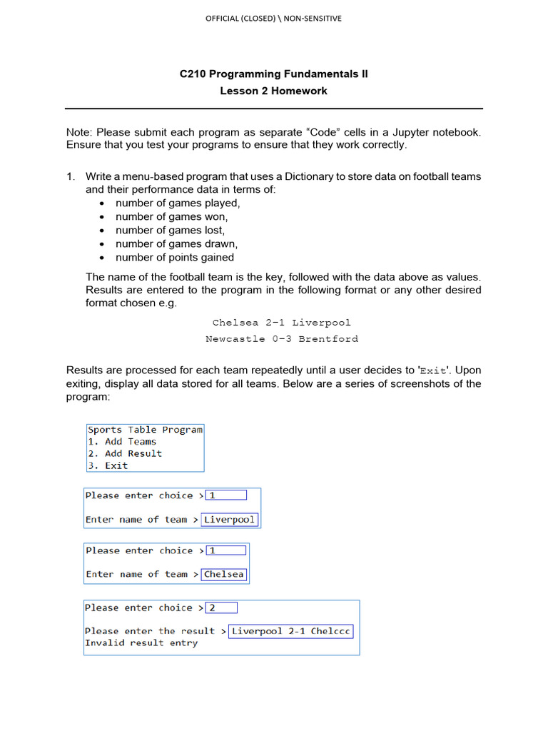 C210 L02 Homework | PDF