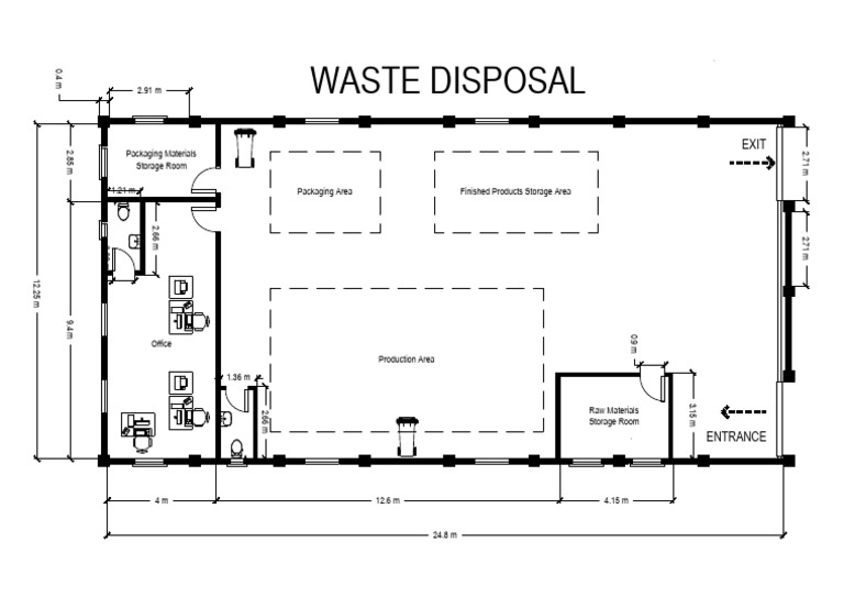Waste Disposal Area Floor Plan | PDF | Waste | Pollution