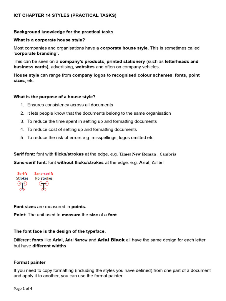 Corporate House Style in ICT | PDF | Typefaces | Arial