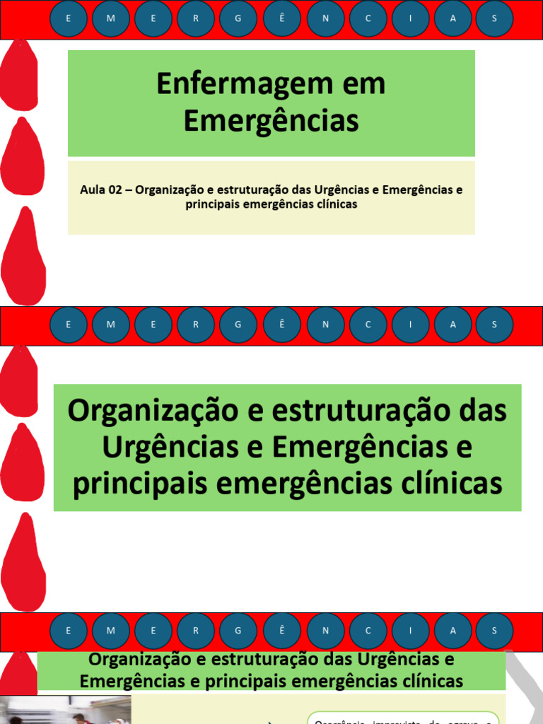 Aula 02 - Organização e Estruturação Das Urgências e Emergências e ...