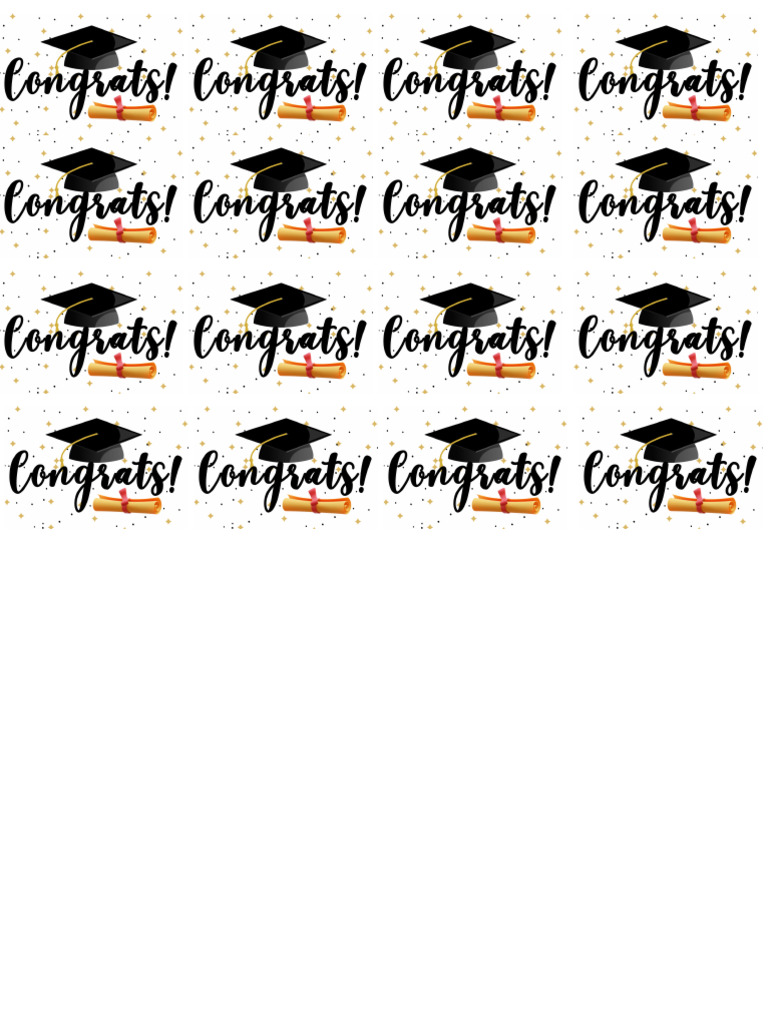Congrats Print | PDF