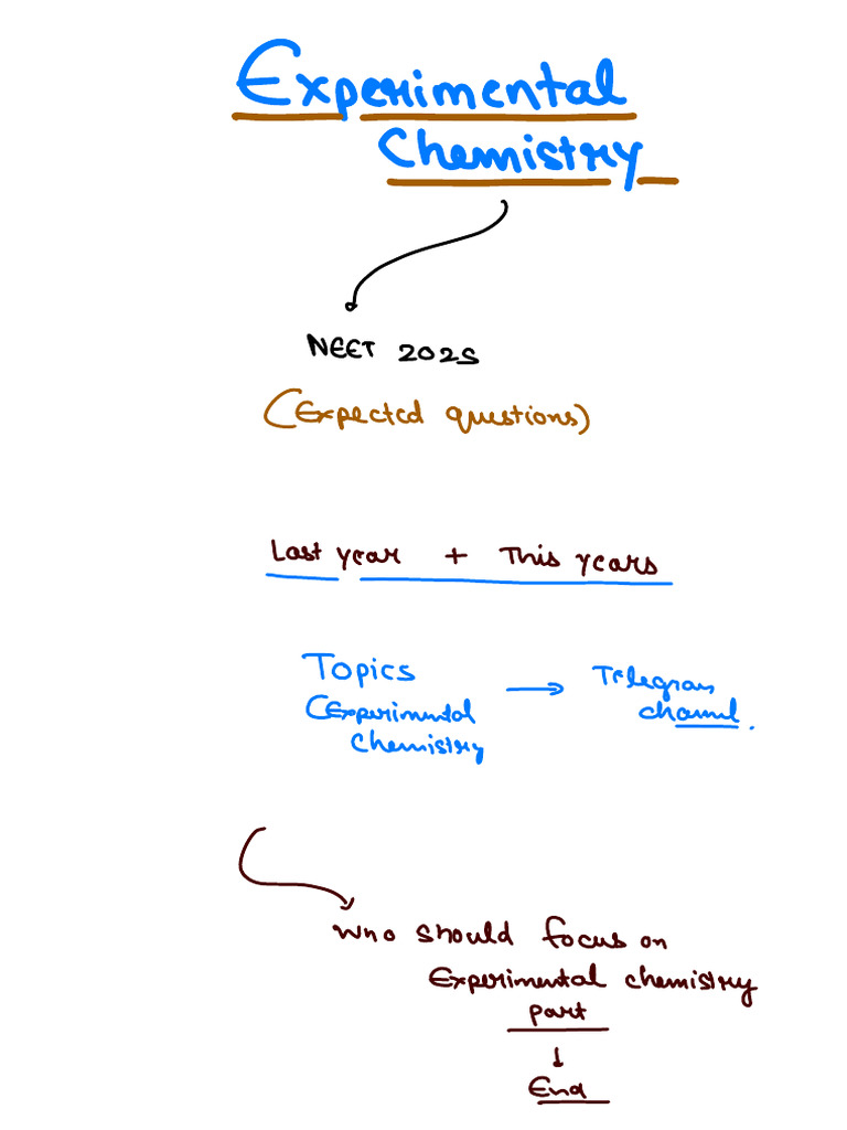 Experimental Chemistry Questions Pdf