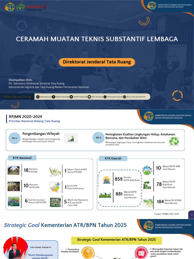 Pelatihan Penyusunan RDTR 2024 | PDF