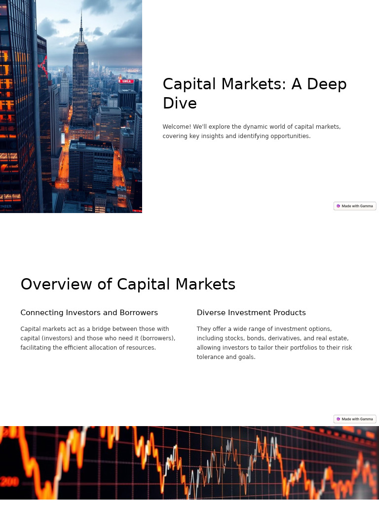 Capital Markets A Deep Dive | PDF | Bonds (Finance) | Investing