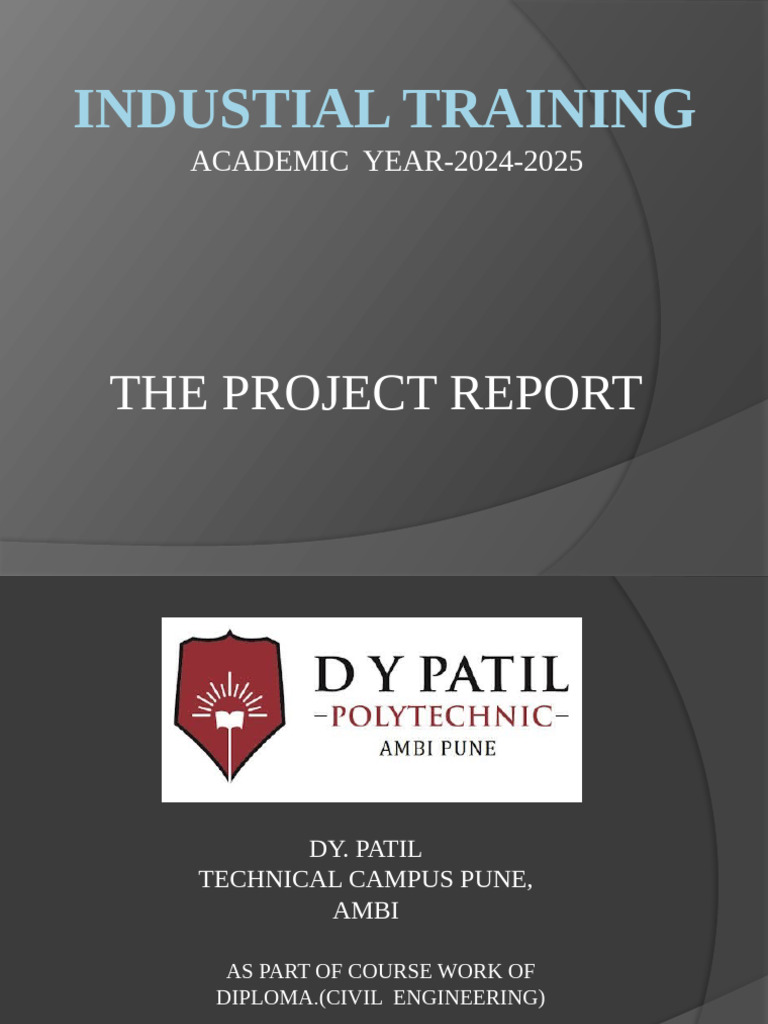Industrial Training Report: Civil Engineering | PDF | Concrete ...