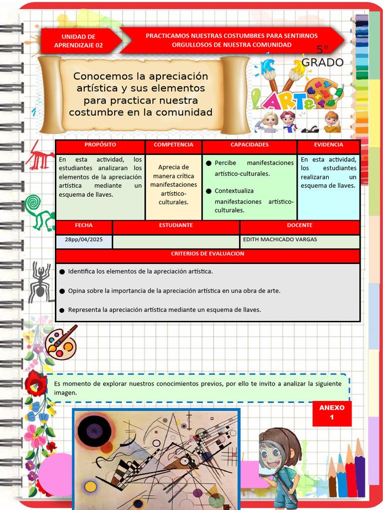 5° Act 01-Ayc-U2 | PDF | Educación en artes liberales