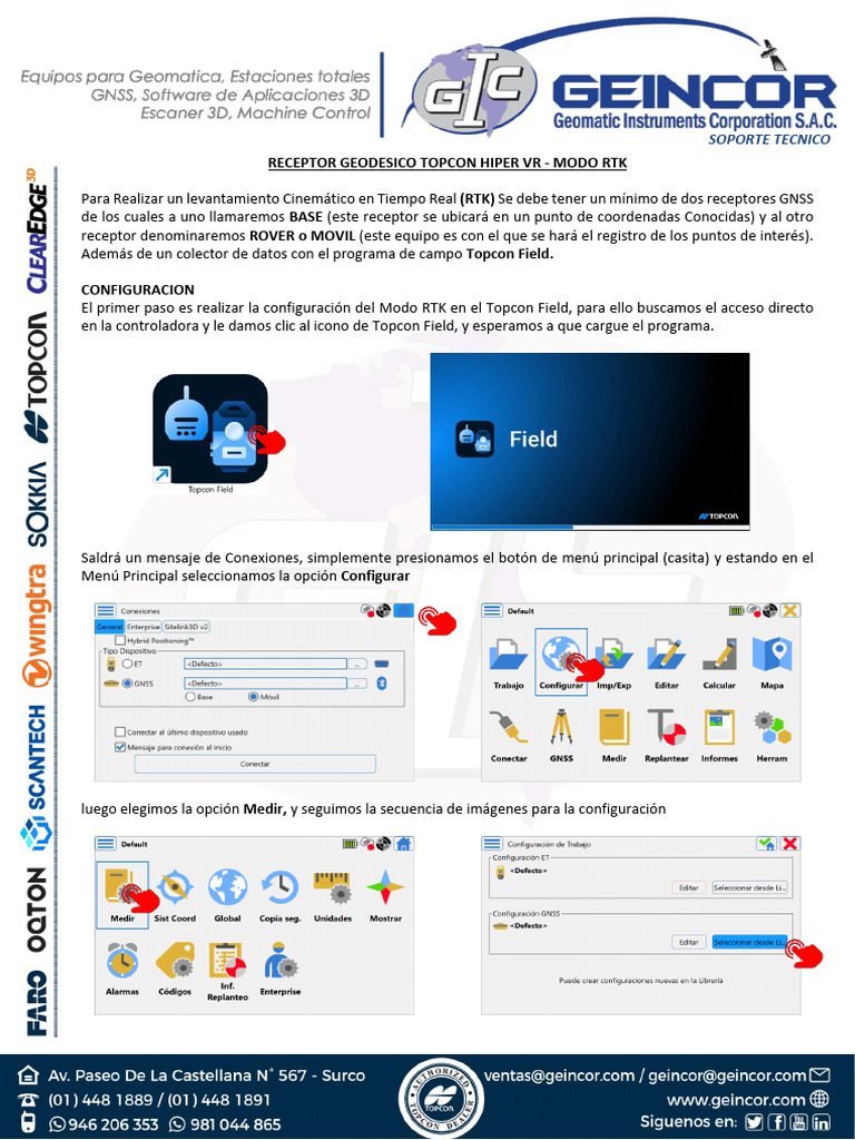 Configuración RTK Topcon Hiper VR | PDF | Bluetooth