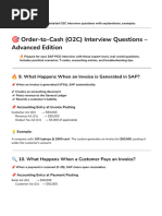 O2C Interview Questions & Answers Guide | PDF | Receipt | Invoice