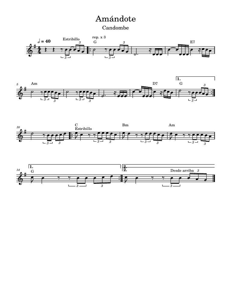 Amandote - Candombe | PDF