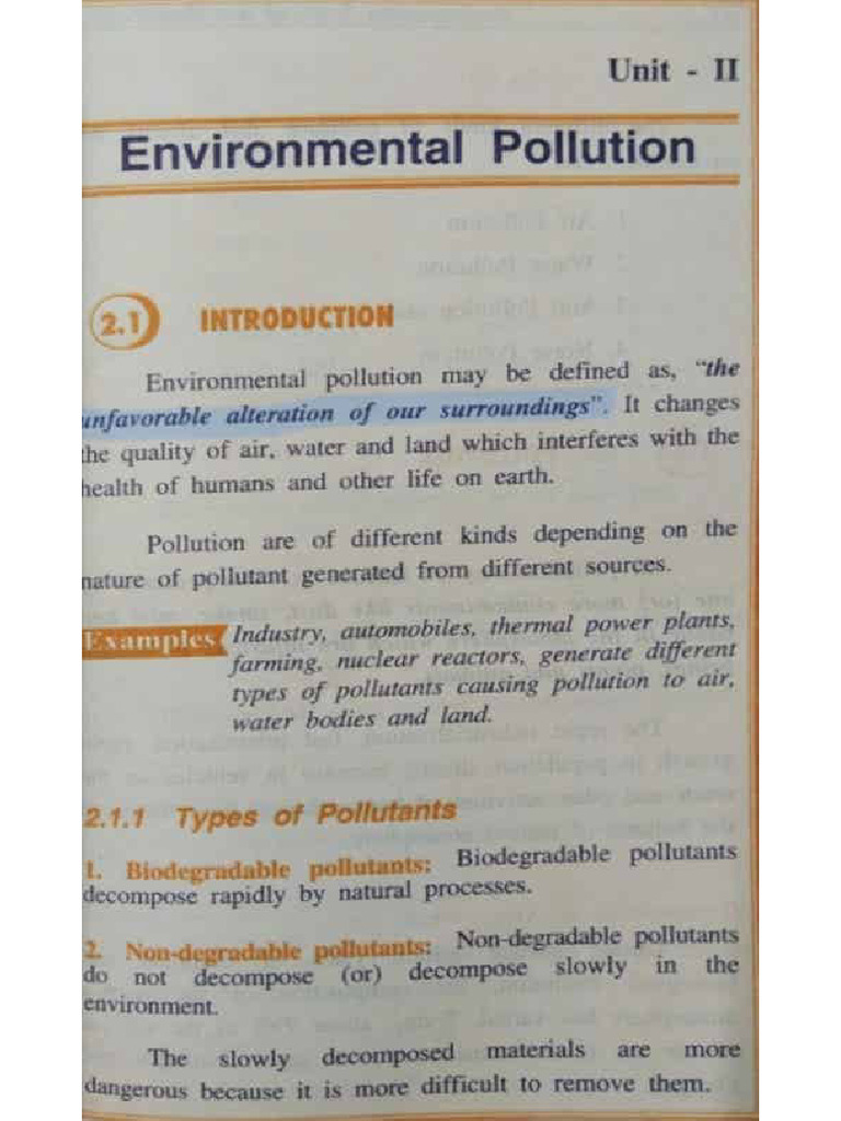 Air Pollution | PDF