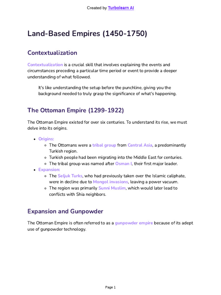 Overview of the Ottoman Empire | PDF | Ottoman Empire | Taxes
