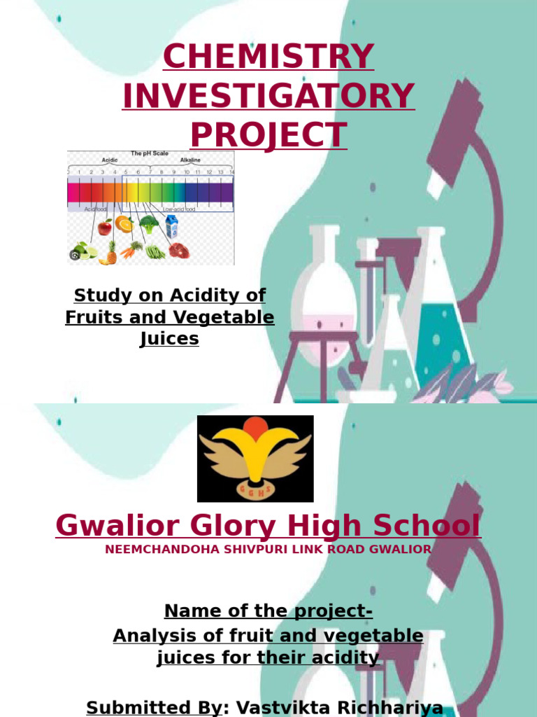 Investigatory Project | PDF | Ph | Juice