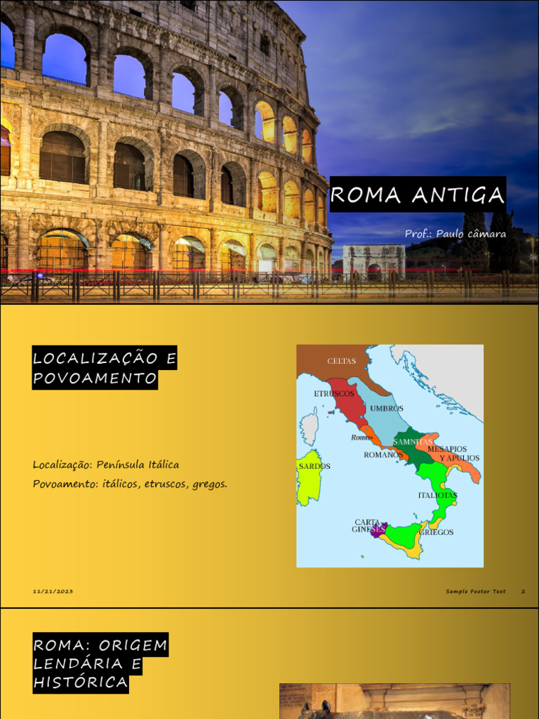História da Roma Antiga: Estrutura e Períodos | PDF | Augustus | Roma ...