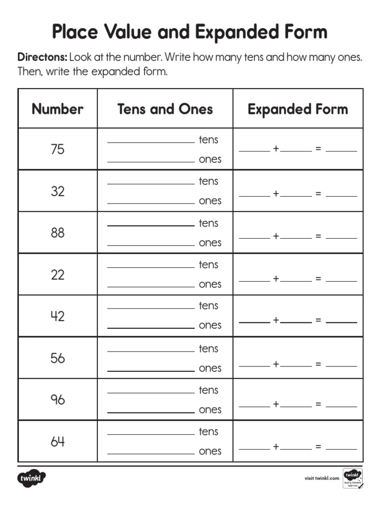 Place Value and Expanded Form Activity | PDF