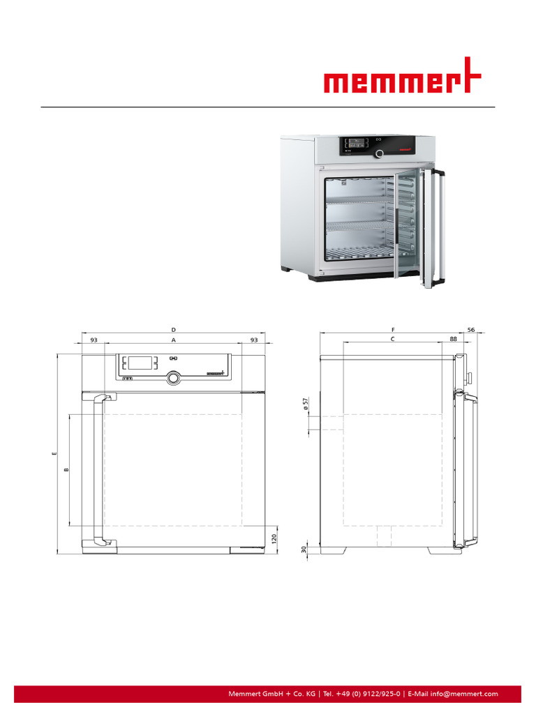 DS Memmert Incubador IN110 EN | PDF | Acero | Temperatura