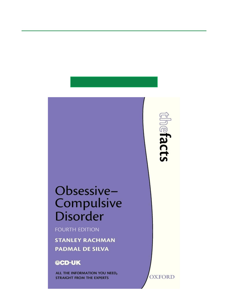 Obsessive Compulsive Disorder, 4th Edition All Chapter | PDF | Mental ...