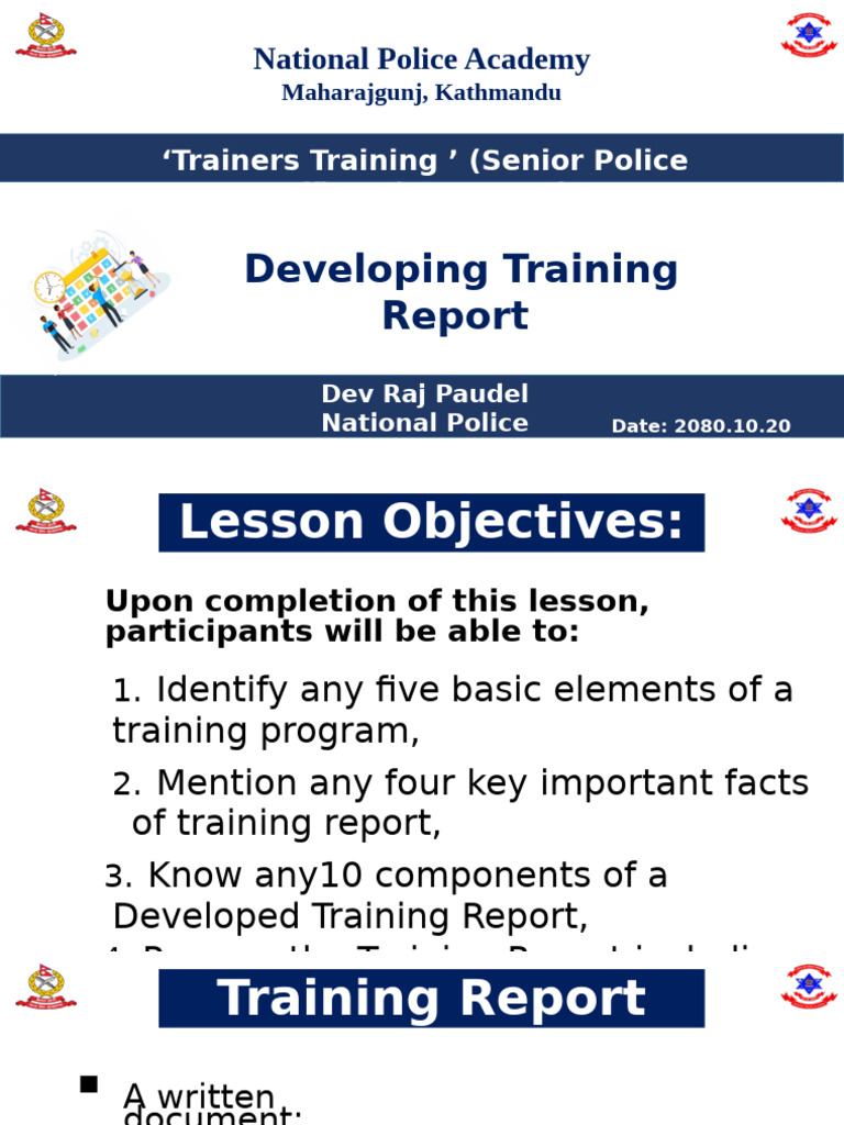 Developing Training Report 2081.10.20 | PDF | Learning | Cognition