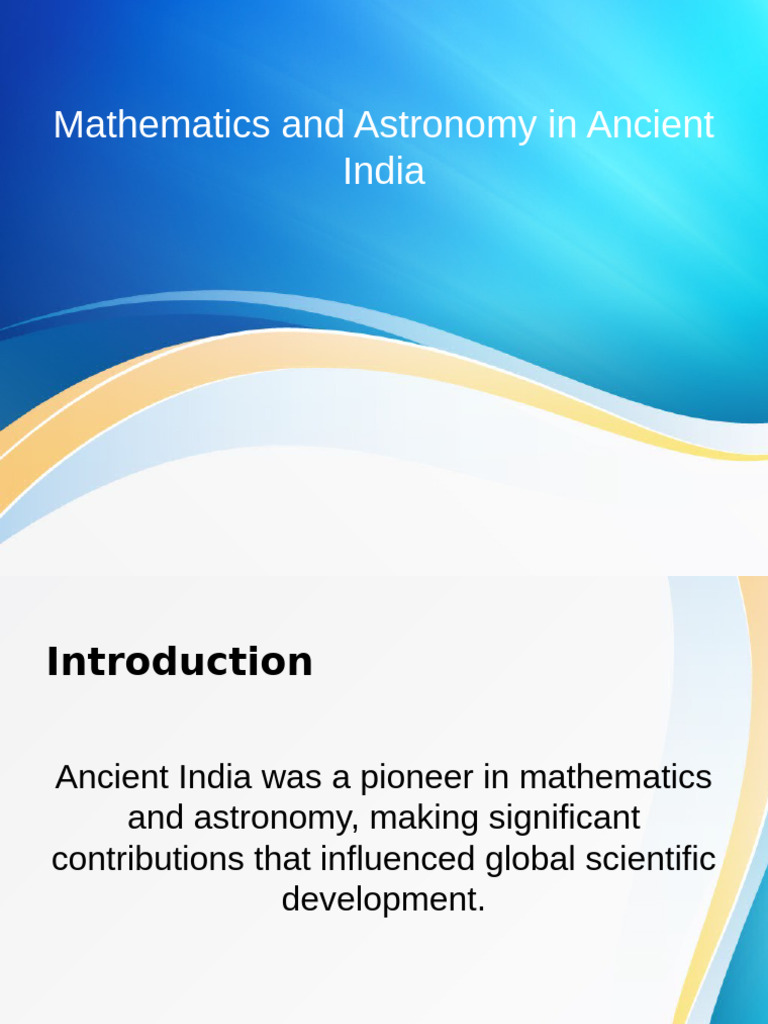VAC Mathematics Astronomy Ancient India | PDF | Hindu Astrology ...