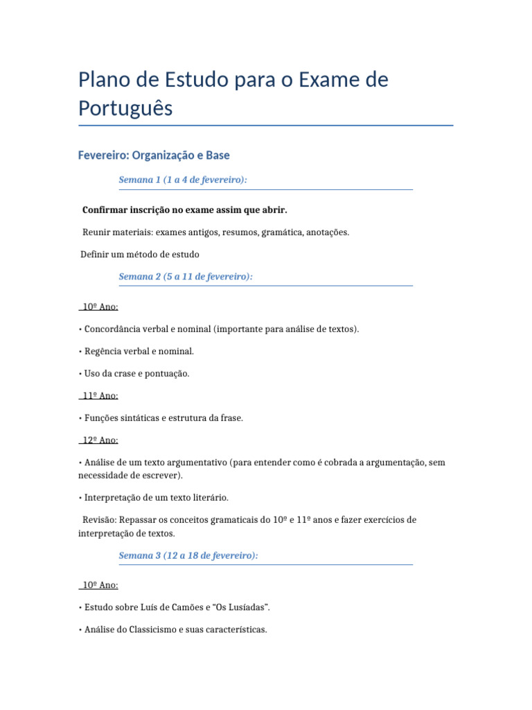 Plano de Estudo para Exame de Português | PDF | Realismo (artes)