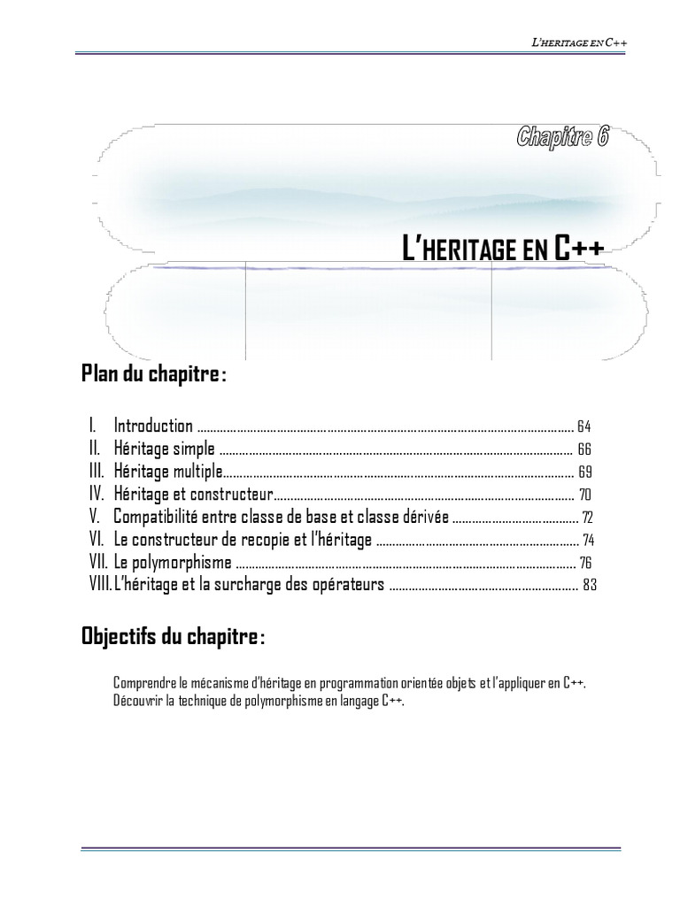 Héritage multiple en C++ | PDF | Classe (informatique) | C