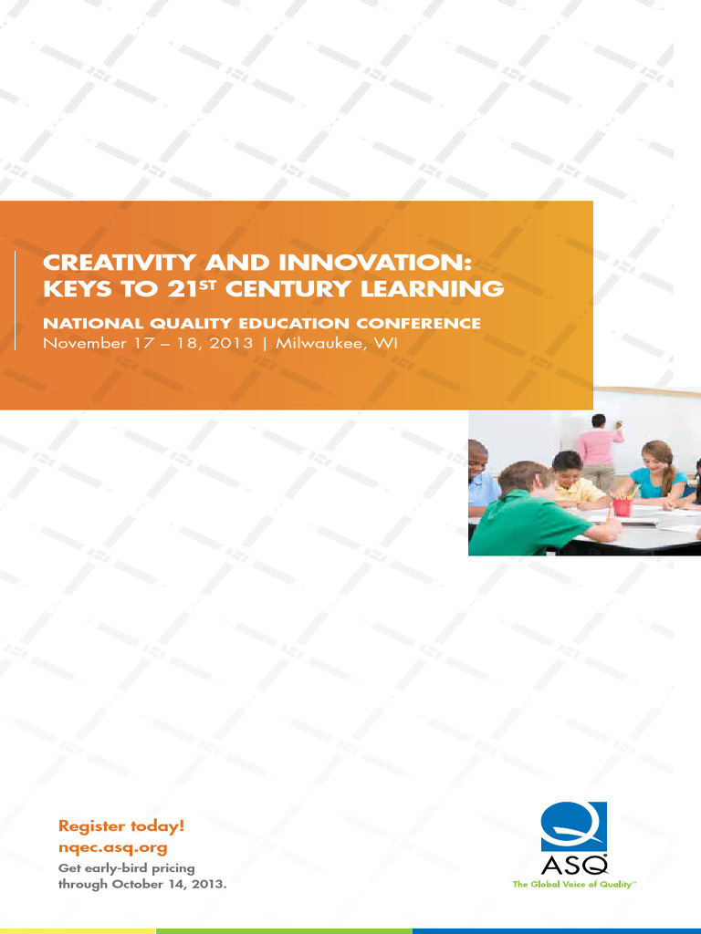 2013-NQEC-brochure | PDF | Teachers | Learning