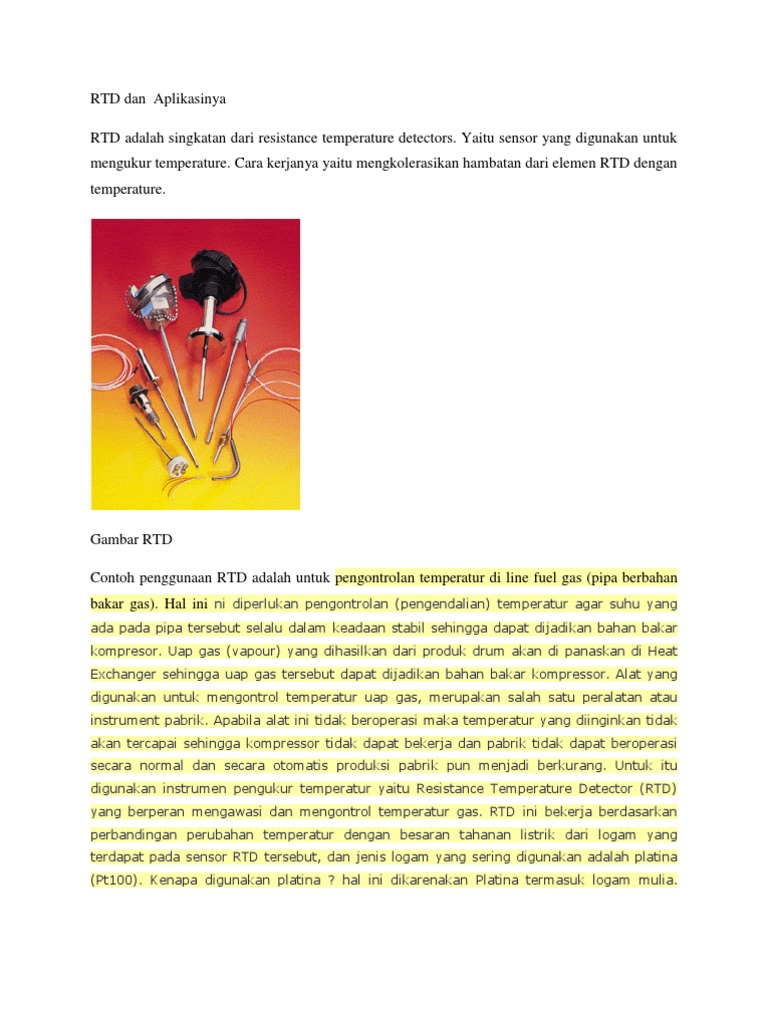 Rtd Dan Aplikasinya Pdf