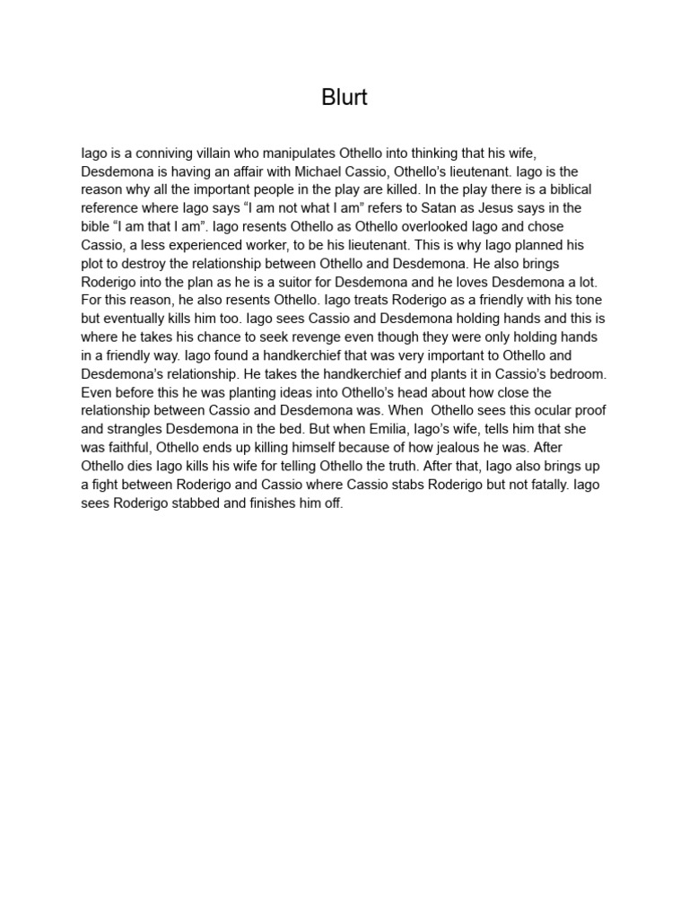 Blurt | PDF