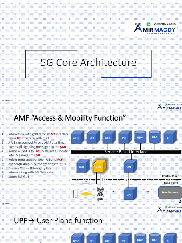 5G Core Network Architecture Overview | PDF | Communications Protocols ...