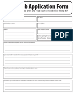 Job Application Form