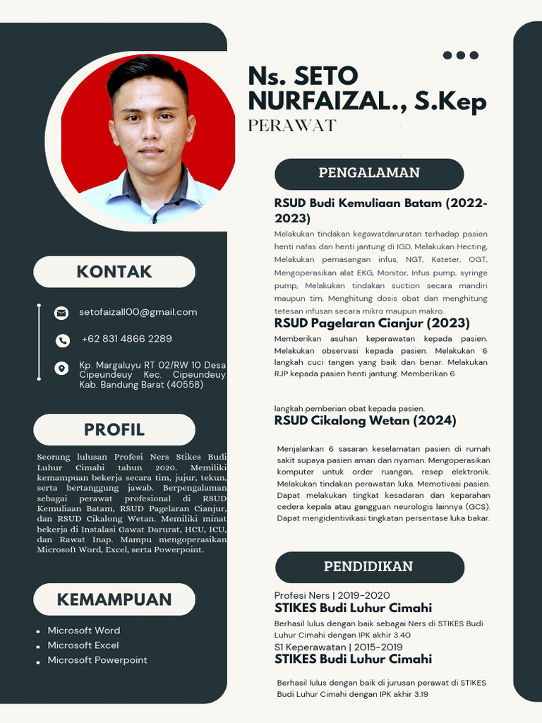 Seto Nurfaizal-CV - PDF - 20250428 - 070258 - 0000 | PDF | Medical ...