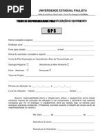 Termo de Responsabilidade de Equipamentos