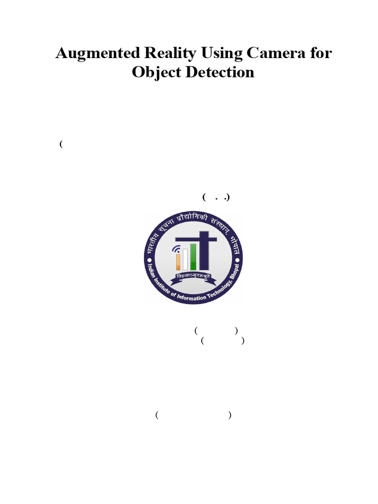 Augmented Reality for Object Detection | PDF | Augmented Reality ...