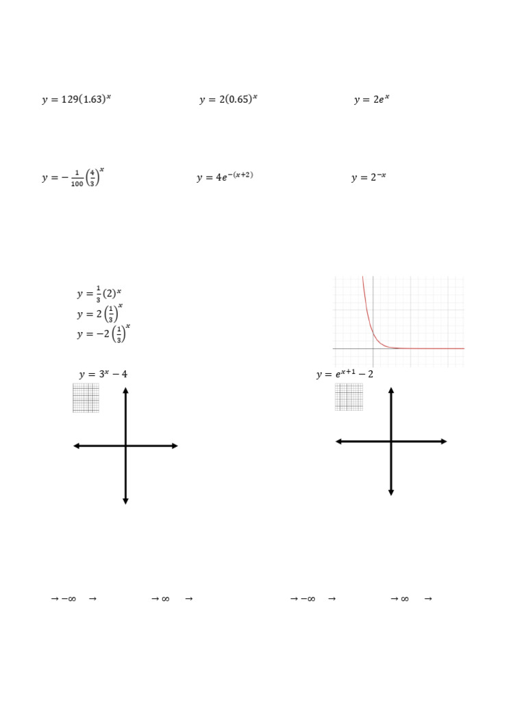 4b-HN Unit 8 Graphing Exponential Functions HW | PDF | Exponential ...