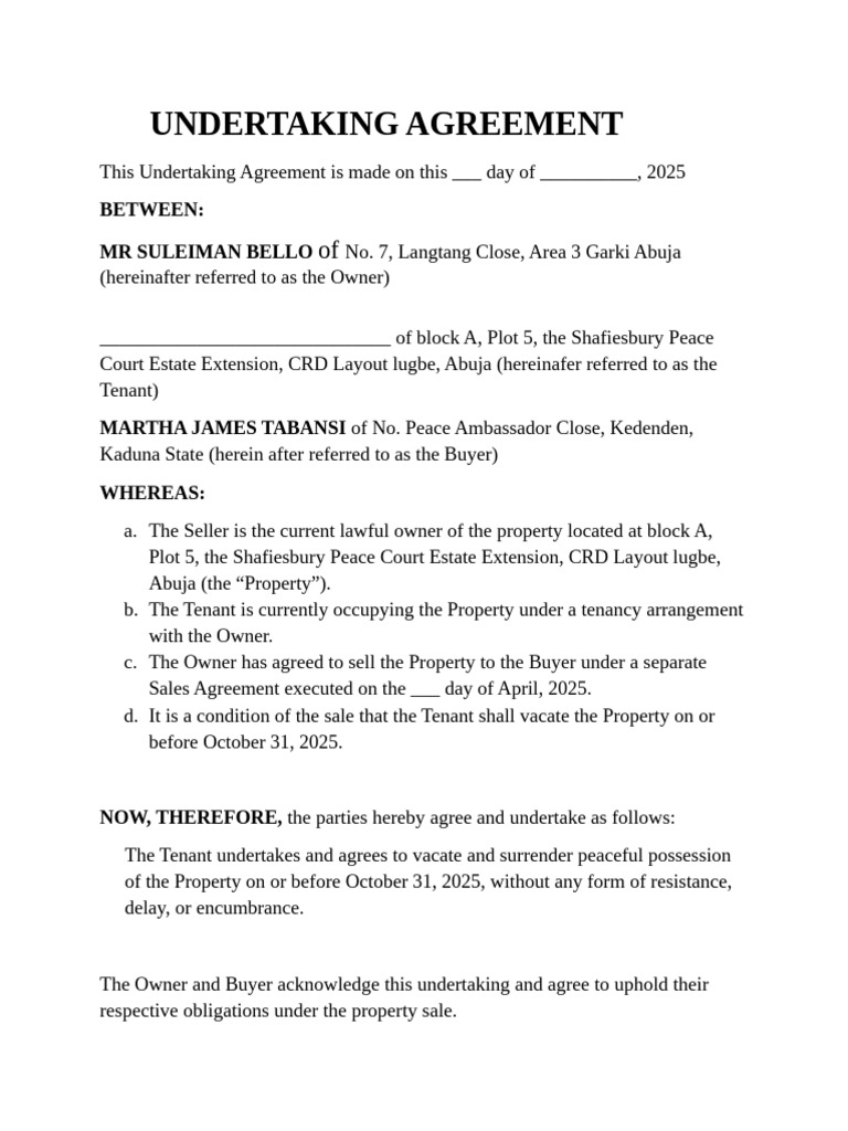 Undertaken | PDF