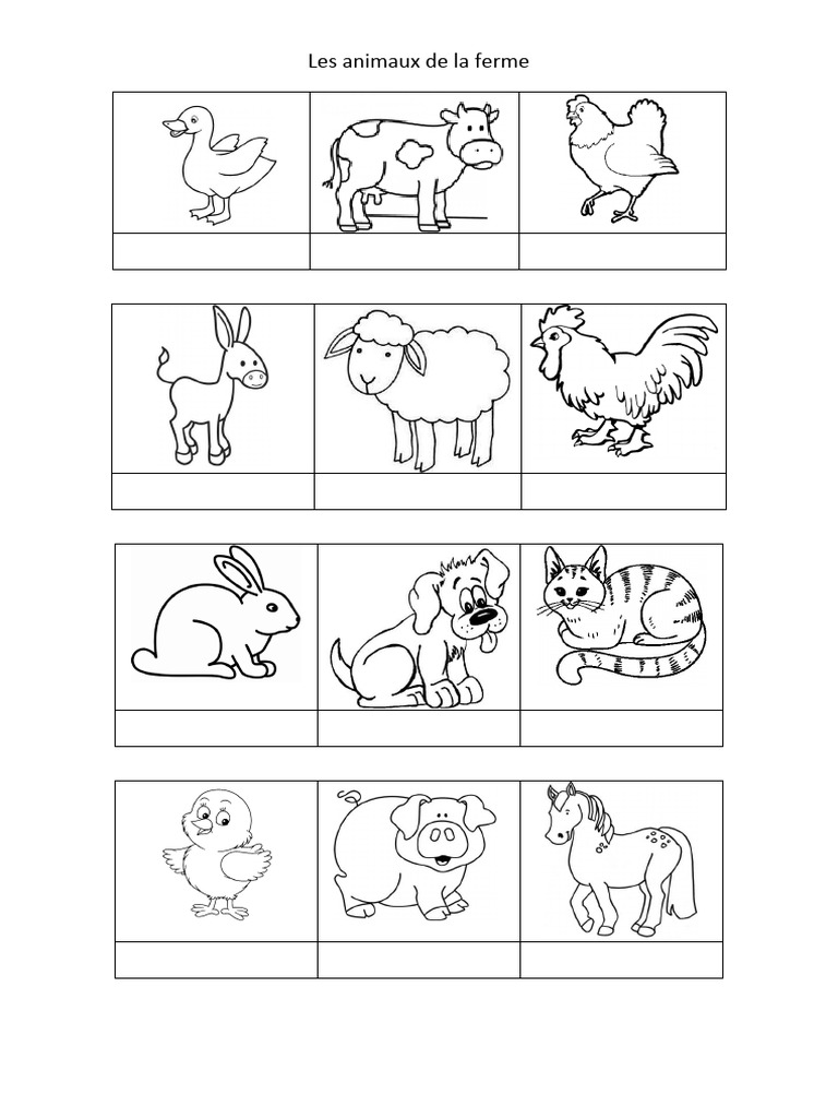 Les Animaux de La Ferme | PDF