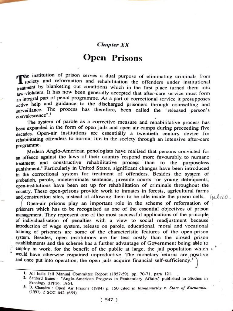 Understanding Open Prisons and Rehabilitation | PDF | Prison ...