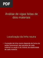 Tensões em vigas de dois materiais